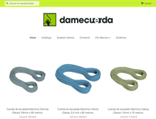 Tablet Screenshot of damecuerda.com